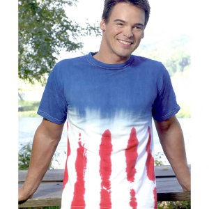 American Flag Tie-dyed t-shirt