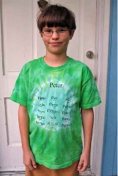 inkjet transfer on dyed shirt