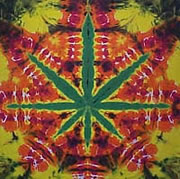 Weefcraft Artistic Design Pot Leaf Tiedye