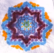 Drip-dyed Mandala