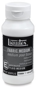Fabric Medium turns acrylic paint into softer fabric paint