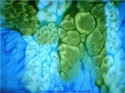example of alcohol effects in silk painting