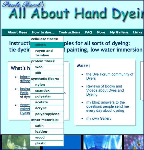 new How to Dye... menu