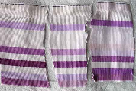violet MX-2R multi-fiber dye tests