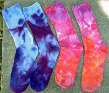 lwi-dyed bamboo rayon socks