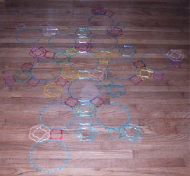 polygon net for rhombicosahedron