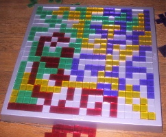 Completed game of Blokus